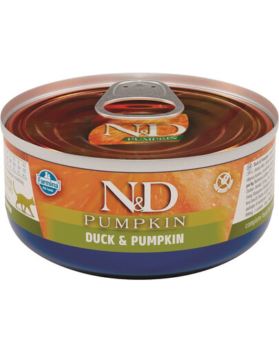 FARMINA N&D Cat - nourriture humide canard & potiron pour chats adultes - 70 g