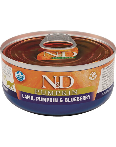 N&D Cat lamb & pumpkin & blueberry - Agneau, potiron & myrtilles - 80 g