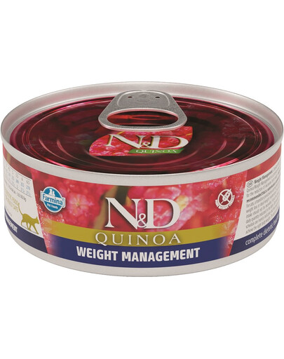 N&D Cat quinoa weight management - Quiona pour chats en surpoids - 80 g
