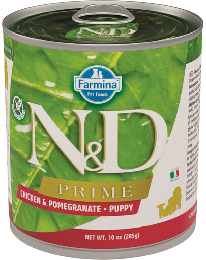 FARMINA N&D Prime Puppy Chicken & Pomegranate - Pâtée de poulet et grenades pour chiots - 285 g