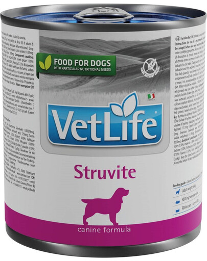 FARMINA VET Life natural diet dog struvite - nourriture diététique pour chiens pour dissoudre les calculs de struvite - 300 g
