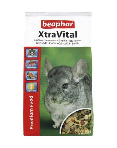 BEAPHAR XtraVital Chinchilla Nourriture pour chinchillas 1 kg