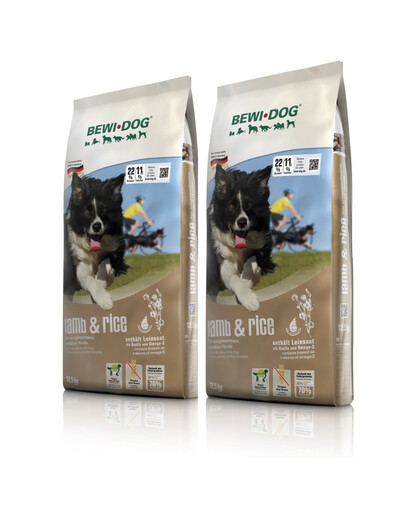 BEWI DOG - Agneau et riz - 2 x 12,5 kg