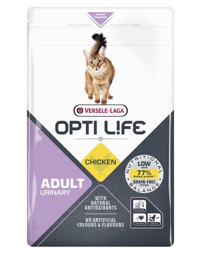 VERSELE-LAGA Opti Life Cat Adult Urinary Chicken 1 kg aliment avec protection spéciale pour les voies urinaires
