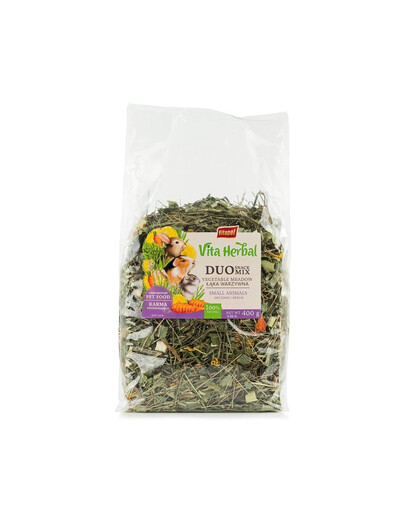 VITAPOL Vita Herbal Duo Snack prairie de légumes pour rongeurs et lapins 400 g
