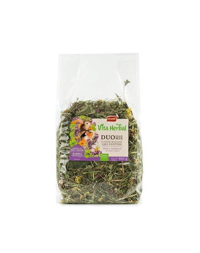 VITAPOL Vita Herbal Duo Snack prairie fleurie pour rongeurs et lapins 400 g