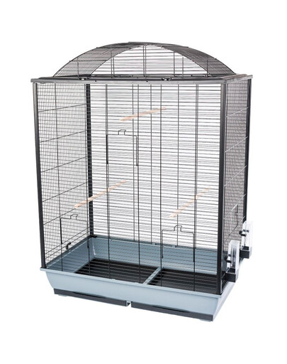 INTERZOO Nicola XL Cage à oiseaux 78 cm grise