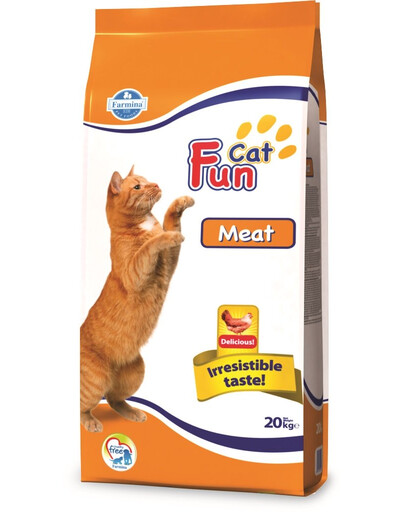 FARMINA Fun cat meat - Croquettes de poulet pour chats - 20 kg
