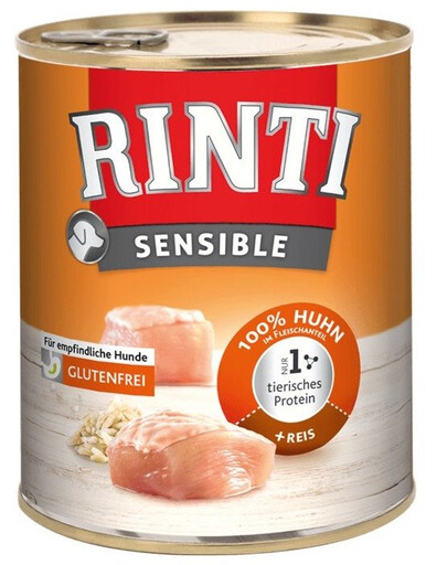 RINTI Sensible - Poulet et riz - 6x800 g