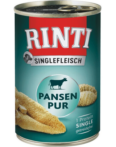 RINTI Singlefleisch Rumen Pure - Rumen monoprotéinée - 6x400 g