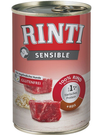 RINTI Sensible - Boeuf et riz - 6x400 g