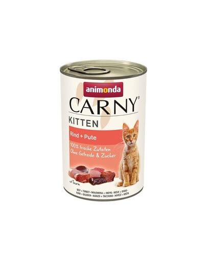 ANIMONDA Carny Kitten Beef&Turkey 400 g Bœuf & Dinde pour chatons