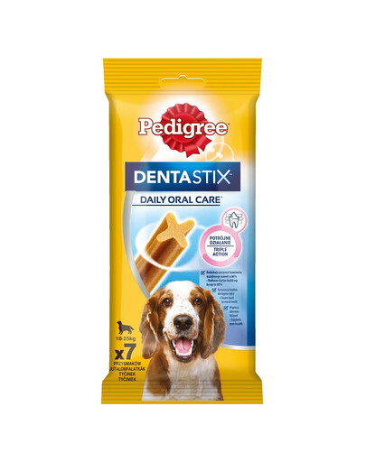 PEDIGREE DentaStix - Traitements dentaires pour chiens de races moyennes - 7 pièces - 180g