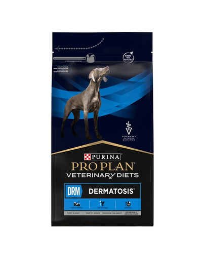PURINA PRO PLAN Veterinary Diets Canine DRM Dermatosis - pour chiens & chiots avec maladie de peau - 3 kg