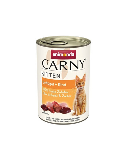 ANIMONDA Carny Kitten Poultry&Beef 400 g Volaille & Bœuf pour chatons