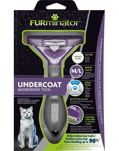 FURMINATOR Undercoat deShedding Pour chats à poils courts M/L Large