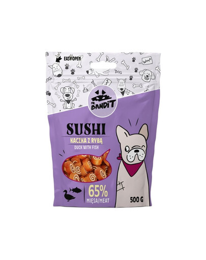 MR. BANDIT Sushi Canard au poisson pour chiens 500 g
