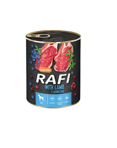 DOLINA NOTECI Rafi Lamb - Nourriture humide à base d'agneau pour chiens adultes - 5x800 g