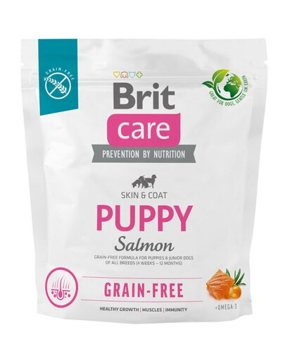 BRIT Care Grain-free Nourriture pour chiots sans céréales au saumon 1 kg
