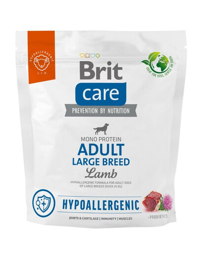 BRIT Care Hypoallergenic Adult Grandes Races à l'agneau 1 kg