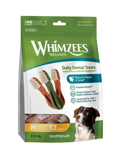 WHIMZEES Brosse à dents M 12 pièces