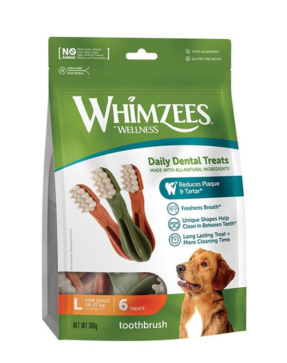 WHIMZEES Brosse à dents  L 6 pièces