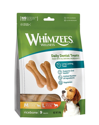 WHIMZEES Os de riz dentaire 9 pièces