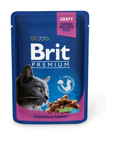 BRIT Premium Adult Chicken & Turkey 24 x 100g