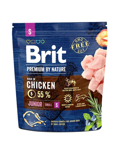 BRIT Premium By Nature Junior Small S - Poulet pour chiots de petites races - 1 kg