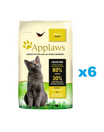 APPLAWS Cat Dry Senior Poulet 2,4 kg (6x400 g)