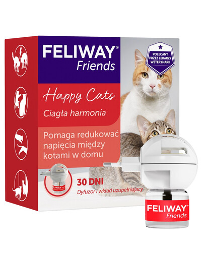 FELIWAY Friends Diffuseur + Recharge de phéromones pour conflits entre chats