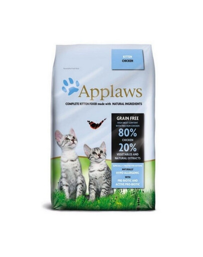APPLAWS Cat Dry Kitten - Poulet sans céréales pour chatons - 400g
