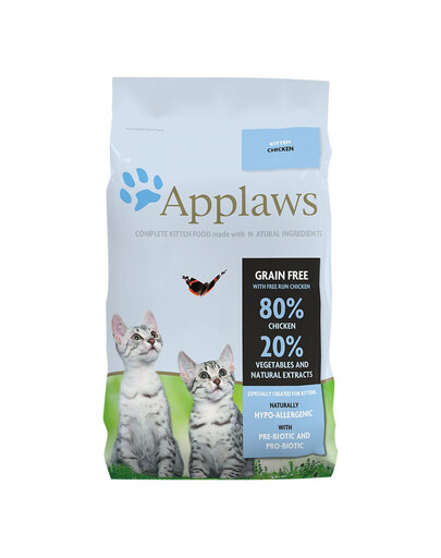 APPLAWS Cat Dry Kitten - Poulet sans céréales pour chatons - 2 kg