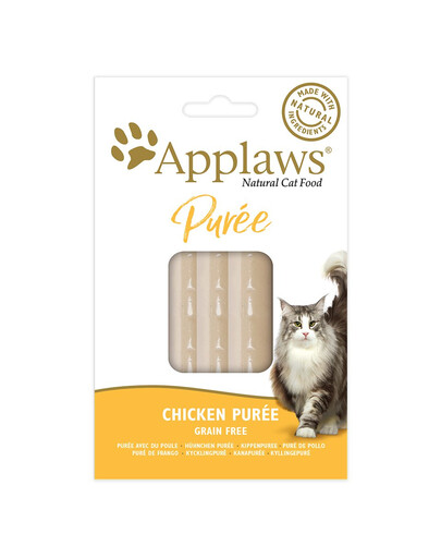 APPLAWS Cat Treat - Purée de poulet - 80 x 7 g