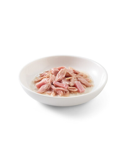 SCHESIR Aliment complémentaire pour chats au thon et au jambon 140 g