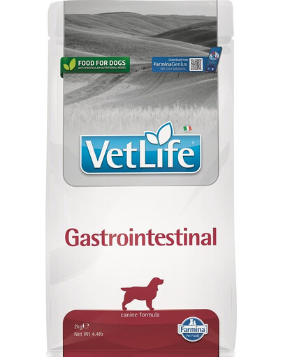 FARMINA Vet life Gastrointestinal Dog - Nourriture pour chiens souffrant de troubles digestifs - 2 kg