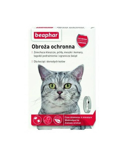 BEAPHAR Collier de protection pour chat - contre les puces et les tiques
