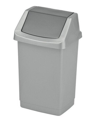 CURVER Poubelle à couvercle basculant CLICK-IT 25 l'argent/graphite