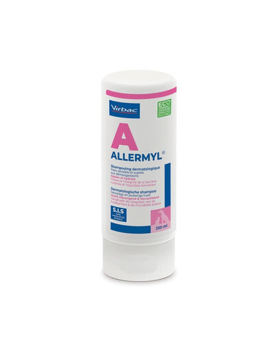 VIRBAC Allermyl Shampooing dermatologique pour peaux sensibles avec démangeaisons 250 ml