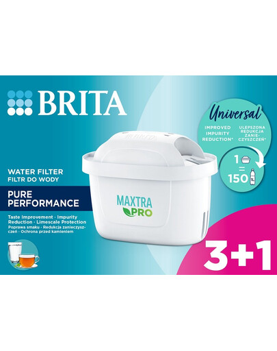 BRITA - Filtres à eau MAXTRA PRO Pure Performance 3+1 (4 pièces)