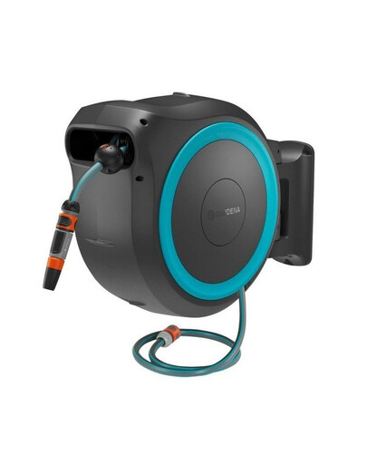 GARDENA Tambour mural avec batterie rechargeable PowerRoll XXL