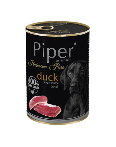 DOLINA NOTECI PIPER Platinum Pure - nourriture humide avec canard pour chiens allergiques - 400 G