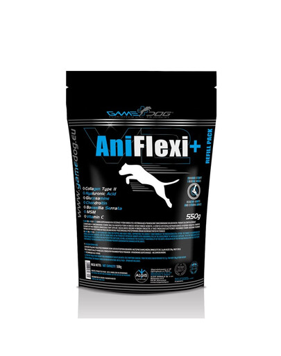 GAME DOG AniFlexi+ V2 - Complément alimentaire pour soutenir le système musculosquelettique - Paquet de recharge - 550g
