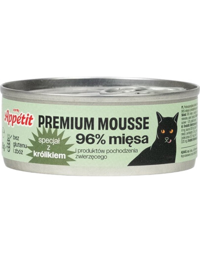 COMFY APPETIT PREMIUM Mousse - avec lapin pour les chats - 85 g