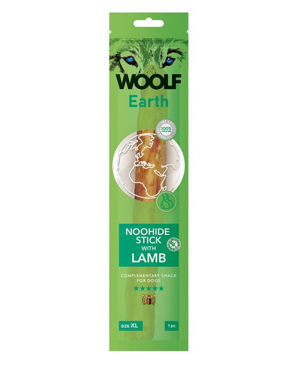 WOOLF Earth Noohide Stick with Lamb XL Bâtonnets à l'agneau 85g