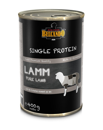BELCANDO Single Protein 400 g Pâtée Monoprotéine Agneau