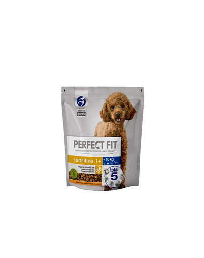 PERFECT FIT Sensitive 1+ Turkey-rich 5x825 g - nourriture sèche pour chiens adultes de petite race