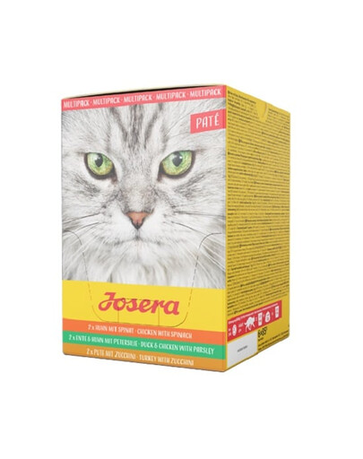 JOSERA Multipack Pate 6x85 g pâté pour chats aux saveurs variées