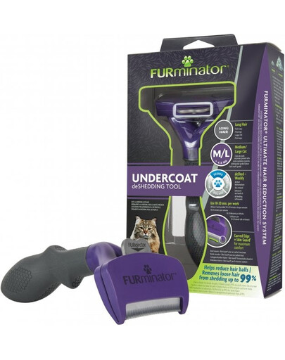 FURMINATOR Undercoat deShedding Pour chats à poils longs M/L Large