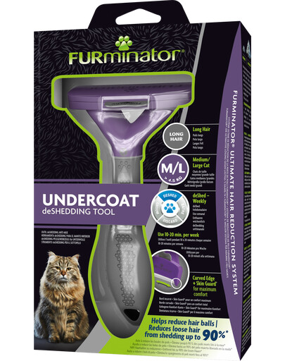 FURMINATOR Undercoat deShedding Pour chats à poils longs M/L Large